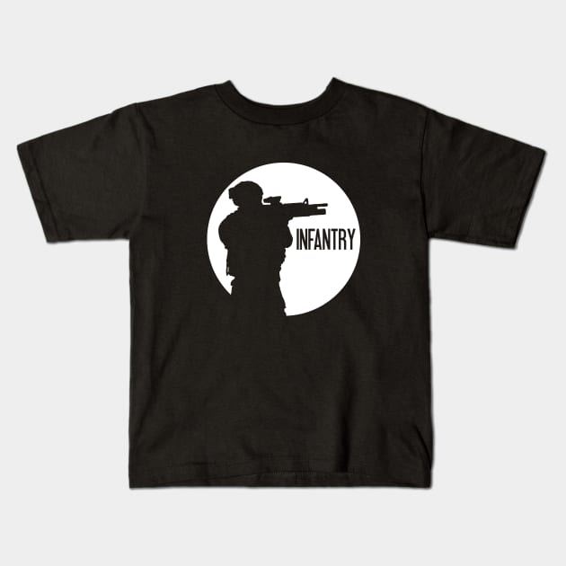 Infantry Kids T-Shirt by Jared S Davies